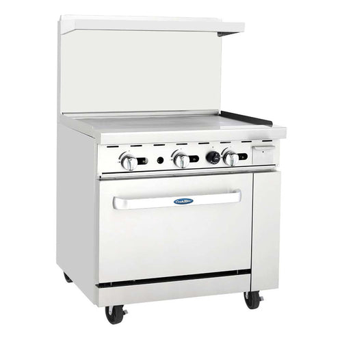 Atosa AGR-36G-NG CookRite Range, natural gas, 36 in W x 31 in D x 57-3/8 in H, griddle top, (1) 2