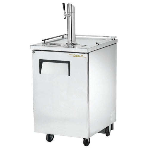 True TDD-1-S-HC Draft Beer Cooler, 23-1/2 in W, (1) 1/2 keg capacity, stainless steel counter to
