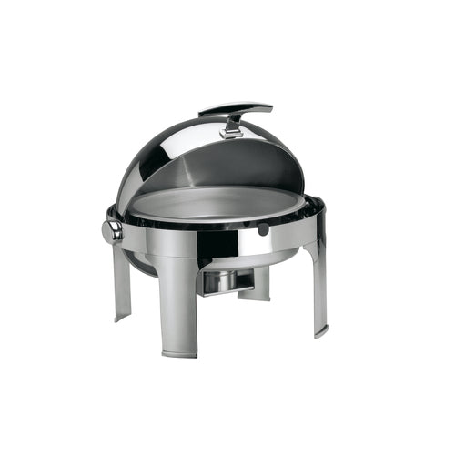 Albert V770552CHT Chafing Dish, 15-3/4 in  x 18-1/8 in  (39.5 x 46cm), round, with roll top lid, s