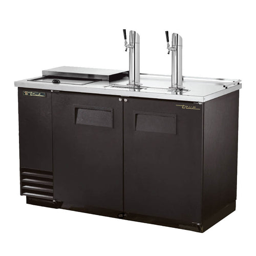 True TDD-2CT-HC Club Top Draft Beer Cooler, (2) 1/2 keg capacity, stainless steel counter top &