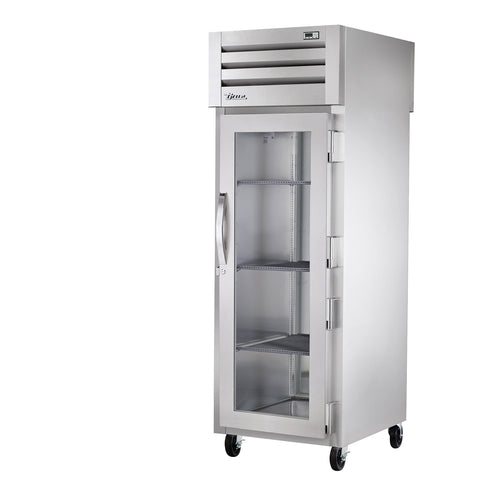 True STG1RPT-1G-1S-HC SPEC SERIESr Refrigerator, pass-thru, one-section, (1) glass door front, (1) sta