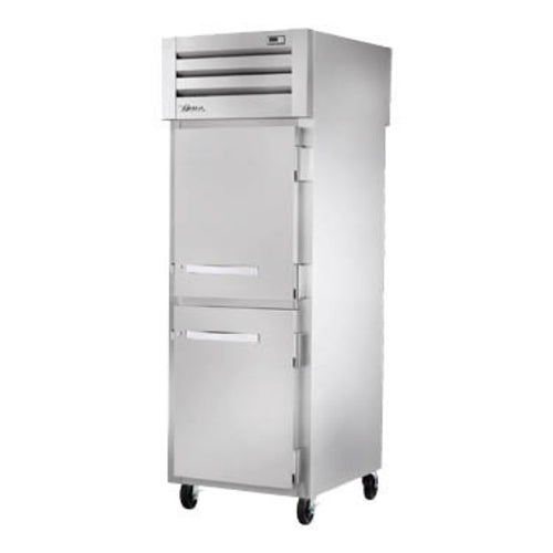 True STG1RPT-2HS-1G-HC SPEC SERIESr Refrigerator, pass-thru, one-section, (2) stainless steel half door