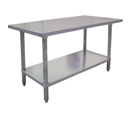 Omcan  22064 (22064) Standard Work Table, 30 in W x 24 in D x 34 in H, 18/430 stainless steel