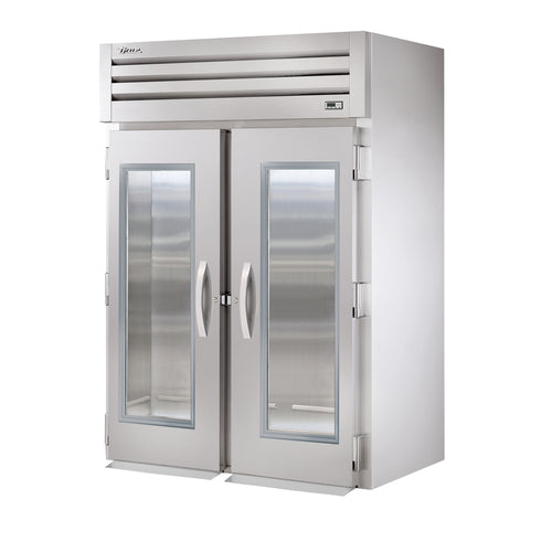 True STR2RRI-2G SPEC SERIESr Refrigerator, roll-in, two-section, (2) glass doors with locks, cam
