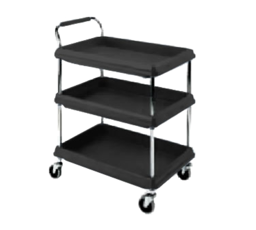 Metro BC2030-3DBL  - Deep Ledge Utility Cart, 3-tier with open base, 32-3/4 in W x 21-1/