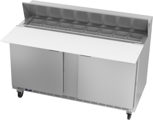 Beverage Air SPE60HC-16C Sandwich Top Refrigerated Counter, two-section, 60 in W, 16.02 cu. ft. capacity,