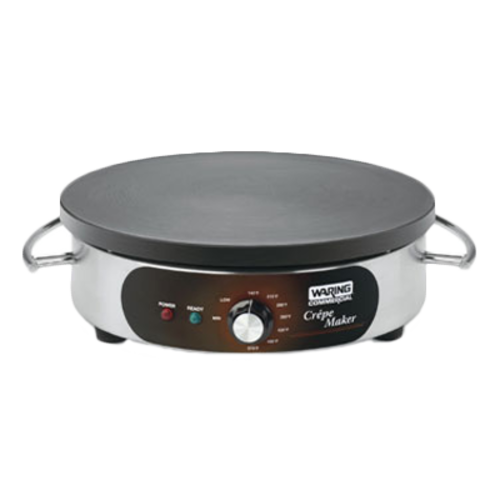 Waring WSC160X Crepe Maker, electric, 16 in  cast iron cook surface, heat-resistant carrying ha
