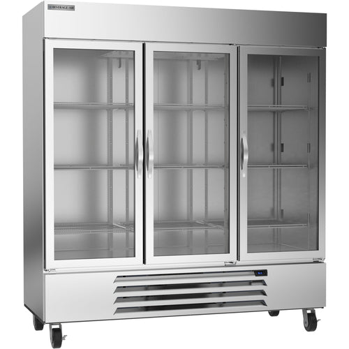 Beverage Air HBR72HC-1-G Horizon Series Refrigerator, reach-in, three-section, 68.93 cu. ft. capacity, (1