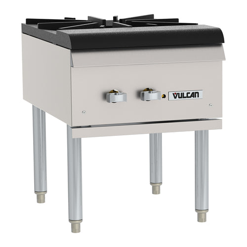 Vulcan  VSP100 Stock Pot Range, gas, 18__W x 24__D x 23__H, (1) cast iron two-ring burner, indi