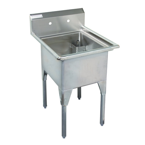 Tarrison TA-CDS124-KIT Sink, 1-compartment, 29-1/2 in W x 30 in D x 45 in H overall size, (1) 24 in W x