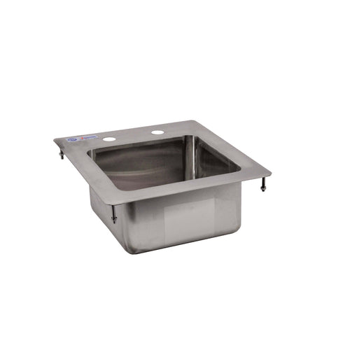 Omcan 39778 (39778) Drop-In Sink, one compartment, 9 in  wide x 9 in  front-to-back x 5 in
