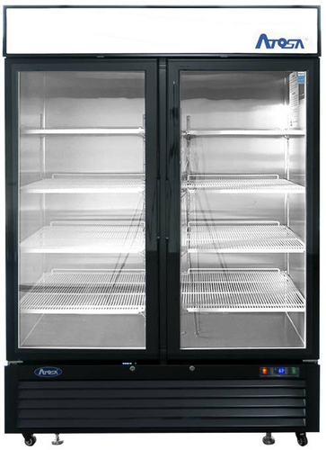 Atosa MCF8721ES Freezer Merchandiser, two-section, 54-2/5 in W x 31-1/2 in D x 81-1/5 in H, bott