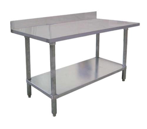 Omcan  22092 (22092) Standard Work Table, 96 in W x 30 in D x 38 in H, 18/430 stainless steel