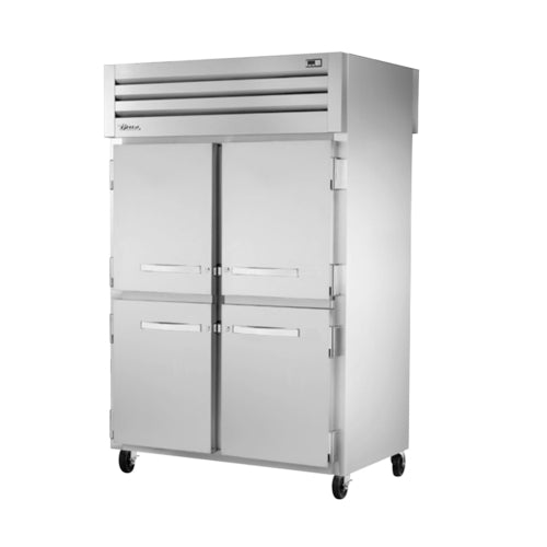 True STA2RPT-4HS-2S-HC SPEC SERIESr Refrigerator, pass-thru, two-section, (4) stainless steel half door