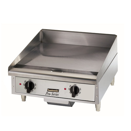 Toastmaster TMGE24 Griddle, electric, countertop, 24 in  W x 21 in  D cooking surface, (2) steel ra