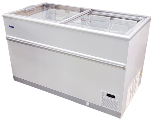 Celcold CF71ESG-LED Ice Cream Cabinet, (6) basket capacity, 17.2 cu. ft. capacity, 71.02 in W x 27.3