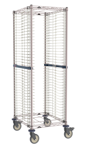 Metro RE1K4S Wire Bun Pan Rack, mobile, end load, 23-1/4 in W  28-3/4 in D x 69 in H, (40) 18