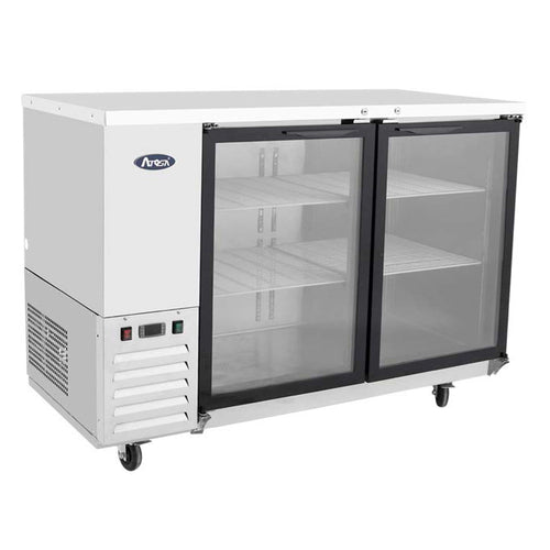 Atosa SBB48GGRAUS1 Atosa Back Bar Cooler, shallow depth, two-section, 48 in W x 24-1/2 in D x 40-1/