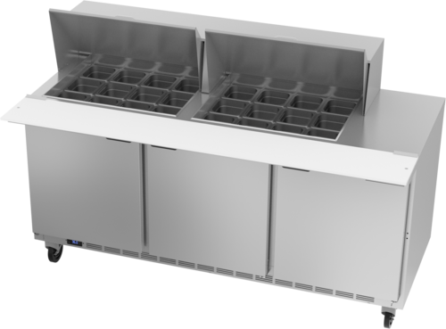 Beverage Air SPE72HC-24M Mega Top Refrigerated Counter, three-section, 72 in W, 20.02 cu. ft. capacity, (