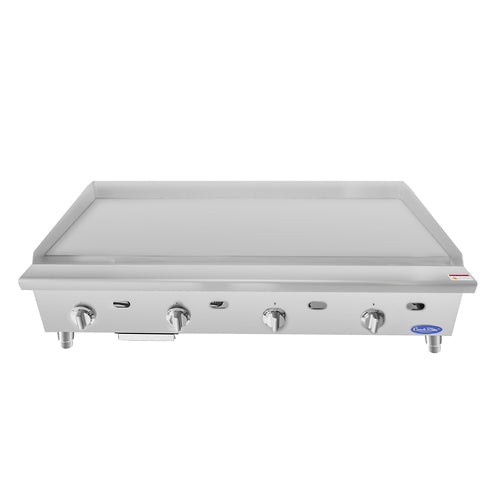 Atosa ATTG-48 CookRite Heavy Duty Griddle, gas, countertop, 48 in W x 28-3/5 in D x 15-1/5 in