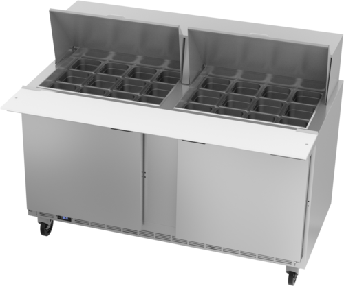 Beverage Air SPE60HC-24M Mega Top Refrigerated Counter, two-section, 60 in W, 16.02 cu. ft. capacity, (2)