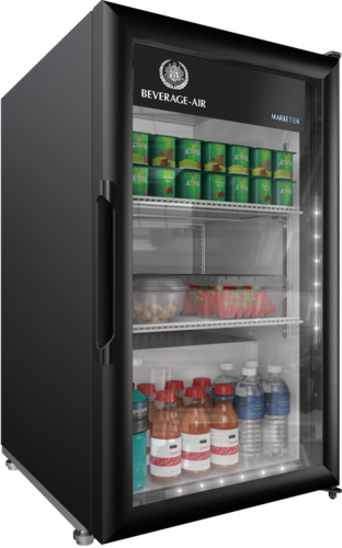 Beverage Air MT06-1H6B Marketeer Series Refrigerated Merchandiser, reach-in, one-section, triple pane h