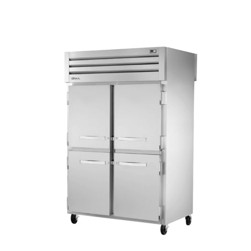 True STA2RPT-4HS-2G-HC SPEC SERIESr Refrigerator, pass-thru, two-section, (4) stainless steel half door