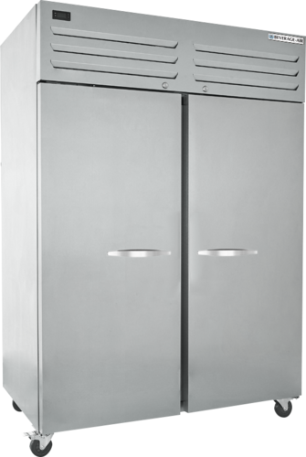 Beverage Air TMR2HC-1S Refrigerator, reach-in, two-section, 40 cu. ft., (2) solid hinged doors with loc