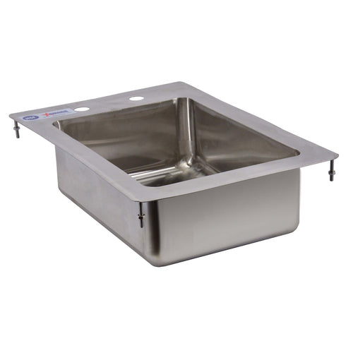 Omcan 39779 (39779) Drop-In Sink, one compartment, 10 in  wide x 14 in  front-to-back x 5 in