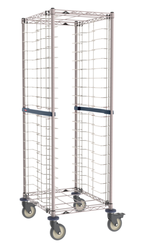 Metro RE3K4S Wire Bun Pan Rack, mobile, end load, 23-1/4 in W  28-3/4 in D x 69 in H, (20) 18