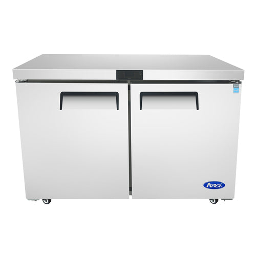 Atosa MGF8402GR Atosa Undercounter Refrigerator, reach-in, two-section, 48-1/4 in W x 30 in D x