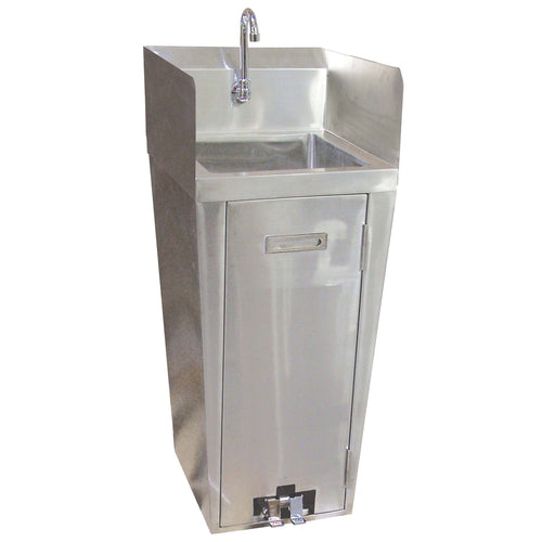 Omcan  27180 (27180) Hand Wash Pedestal Sink, 16 in  x 13-3/4 in  x 5-3/4 in  bowl, includes: