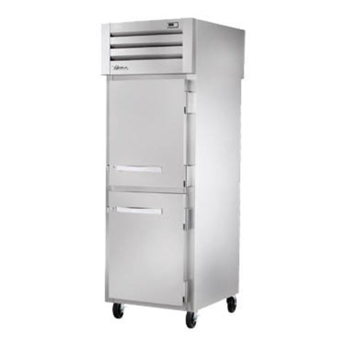 True STA1RPT-2HS-1G-HC SPEC SERIESr Refrigerator, pass-thru, one-section, (2) stainless steel half door
