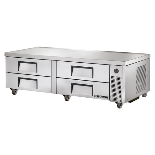 True TRCB-72-HC Refrigerated Chef Base, 72-3/8 in W base, one-piece 300 series 18 gauge stainles