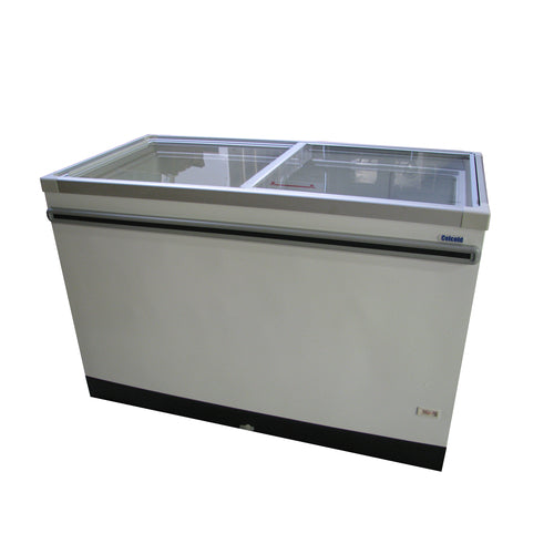 Celcold CF40SG Ice Cream Cabinet, 39-1/5 in W, (4) gelato pan or (3) basket capacity, 8.7 cu. f