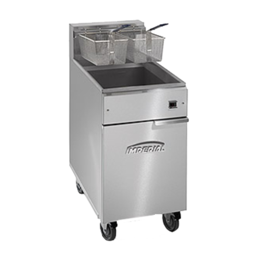 Imperial IFS-75-E Fryer, electric, floor model, 75 lb. capacity, immersed electrical elements, sna