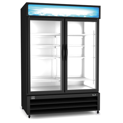 Kelvinator KCHGM48F (738309) Reach-in Freezer Merchandiser, two-section, self-contained bottom mount