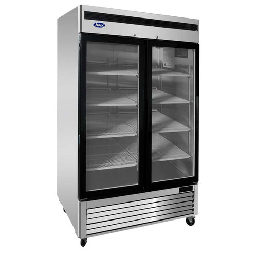 Atosa MCF8703ES Freezer Merchandiser, two-section, 54-2/5 in W x 31-7/10 in D x 83-1/10 in H, bo