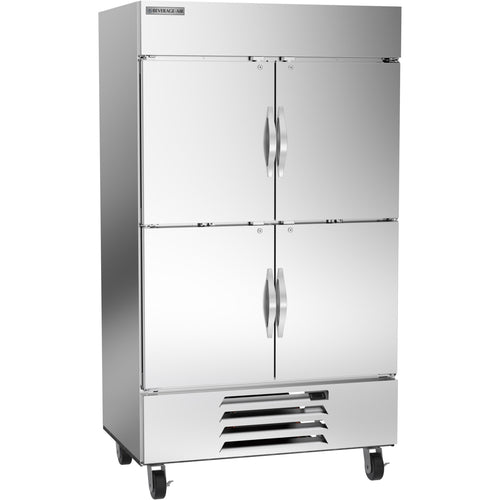 Beverage Air HBF44HC-1-HS Horizon Series Freezer, reach-in, two-section, 47 in W, 84-1/4 in H, 44 cu. ft.