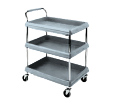 Metro BC2030-3DMB  - Deep Ledge Utility Cart, 3-tier with open base, 32-3/4 in W x 21-1/
