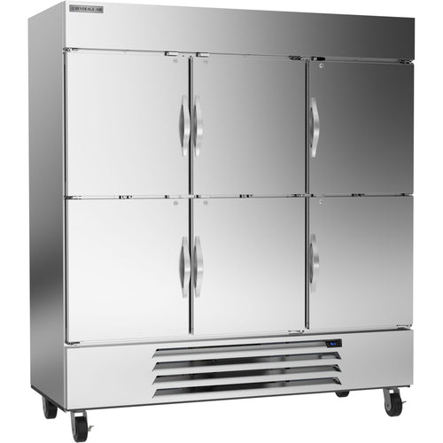 Beverage Air HBR72HC-1-HS Horizon Series Refrigerator, reach-in, three-section, 68.93 cu. ft. capacity, (2