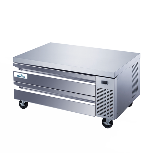 Glacier GCB-52 Glacier Refrigerated Chef Base, one-section, 52 in W x 32 in D x 25 in H, side m