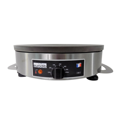 Eurodib CEEB42-208 Crepe Maker, electric, 15.9 in  dia. cast iron griddle, 60 crepes per hour cooki