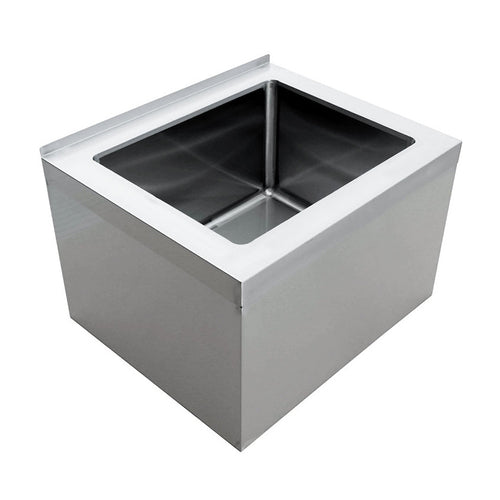 Omcan 44607 (44607) Mop Sink, floor mount, 28 in  x 20 in  x 12 in  deep bowl, drain basket,