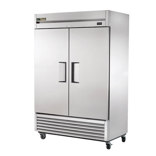 True T-49-HC Refrigerator, reach-in, two-section, (2) stainless steel doors, (6) PVC coated a