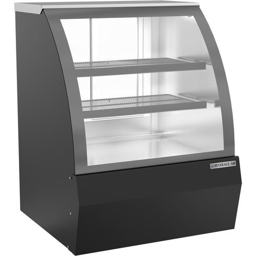 Beverage Air CDR3HC-1-B Refrigerated Deli Case, open food rated, 37-1/4 in  W, 10 cu. ft. capacity, curv