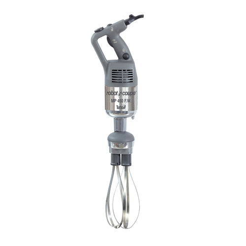 Robot Coupe MP450FW Commercial Power Mixer, hand held, 10 in  removable stainless steel whisk attach