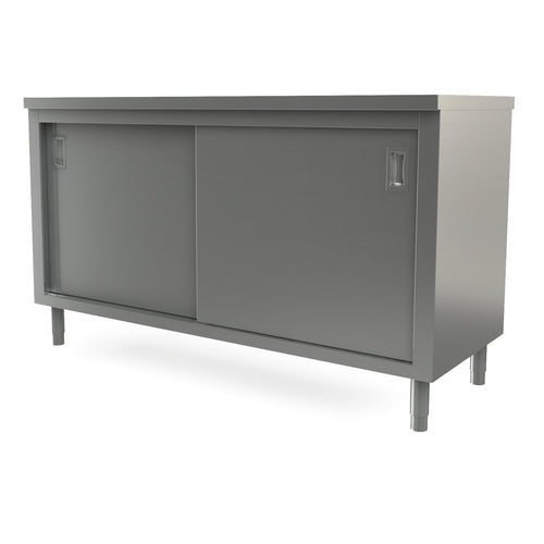 Tarrison Servery & Cabinets  TC-C2460 Servery Work Table, Cabinet with sliding doors, 60 in W x 24 in D, flat top with