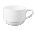 Dudson 2JAW003J (MC130) Tea Cup, 7 oz., stackable, handled, microwave/dishwasher safe, vitrified
