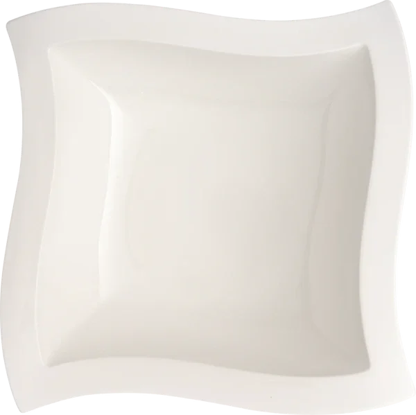 Villeroy & Boch 10-2525-3320 Salad Bowl, 13 in  x 13 in , 123 oz., premium porcelain, New Wave